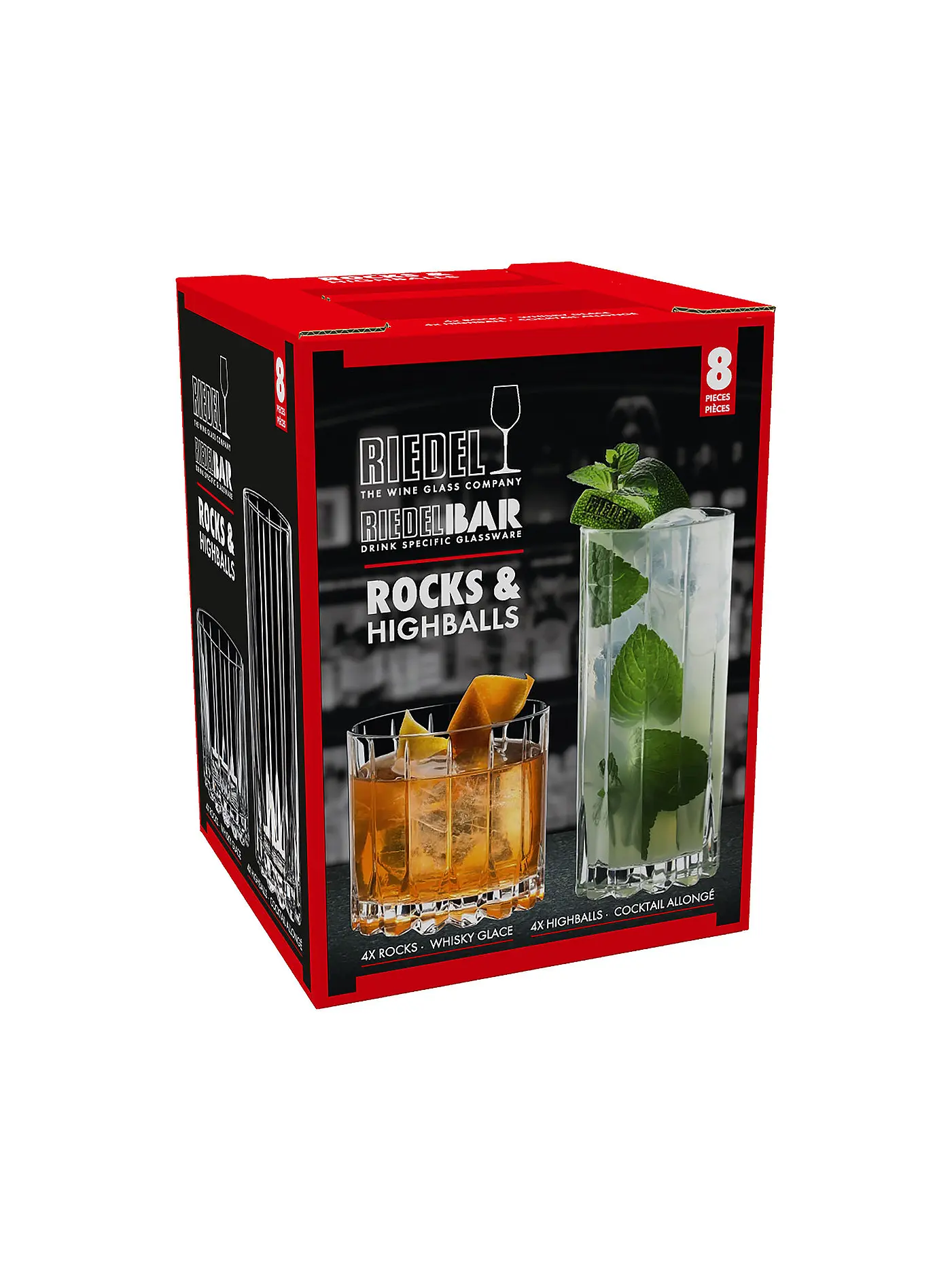 RIEDEL | Barglas 8er Set Rocks/Highball RIEDEL BAR | 